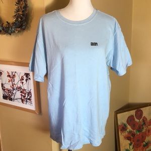 VINTAGE size Large “am” after midnight Logo COTTON